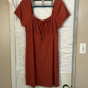 Burnt orange dress